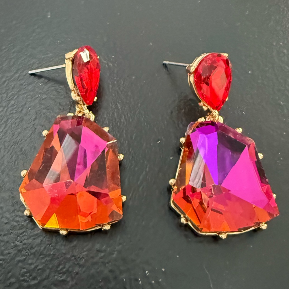Women Drop Earrings Irregular Shape Bohemian - Picture 6 of 7